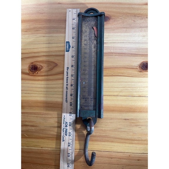 VINTAGE Old Collectible Hanson Scale Co Model No. 8916 Weight Scale U.S.A. Made - Picture 3 of 7